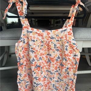 NWT Sonoma Floral Camisole with Tie Straps